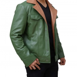 Mobile Suit Gundam Iron-Blooded Orphans Orga Itsuka Cosplay Costume Jacket Tekkadan Orga Itsuka Green Leather Jacket Mobile Suit Gundam Iron-Blooded Orphans Orga Itsuka Cosplay Costume Jacket Tekkadan Orga Itsuka Green Leather Jacket
